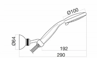 Душевой гарнитур Webert Shower Set AC0489015 хром