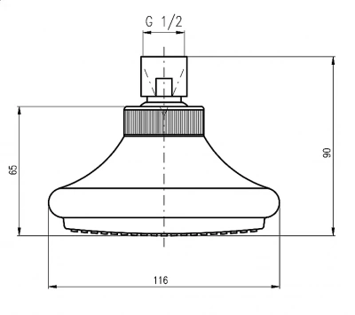 Верхний душ RAV-Slezak PREMIUM CRISTAL LINE PS0011