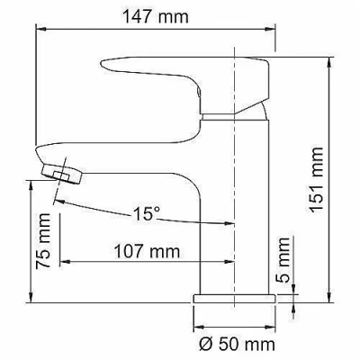 Смеситель для раковины WasserKRAFT Vils 5603