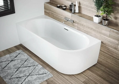 Акриловая ванна Riho Desire Velvet White 184x84 белая матовая