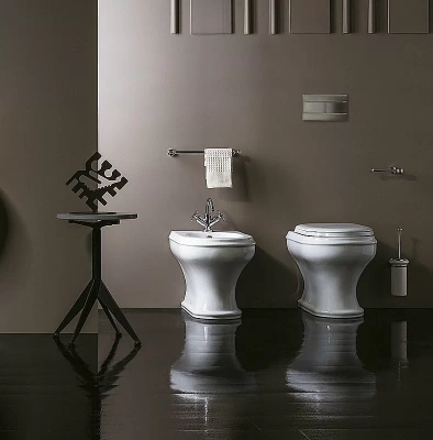 Унитаз приставной Azzurra Charme CHVCTT000000BI белый