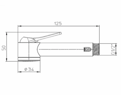 Гигиенический душ Bossini Apice B00920.073 черный