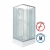 Душевая кабина Niagara Classic 330844QBK 100x80 стекло матовое/профиль серебро