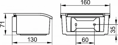 Салфетница KEUCO ELEGANCE 11667013000 белый/хром