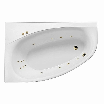 Ванна акриловая EXCELLENT Kameleon LINE WAEX.KML17.LINE.GL 170x110 белая с гидромассажем