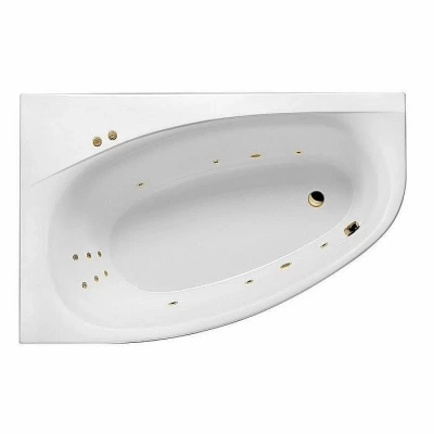 Ванна акриловая EXCELLENT Kameleon LINE WAEX.KML17.LINE.GL 170x110 белая с гидромассажем
