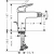 Смеситель для биде Hansgrohe Logis 71200670 черный матовый