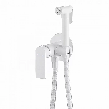 Гигиенический душ со смесителем ABBER Weiss Insel AF8025W белый