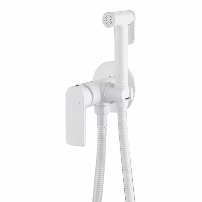 Гигиенический душ со смесителем ABBER Weiss Insel AF8025W белый