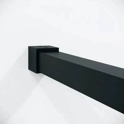 Душевая перегородка Niagara Nova 120 NG-582-12BLACK профиль черный матовый/стекло белый градиент
