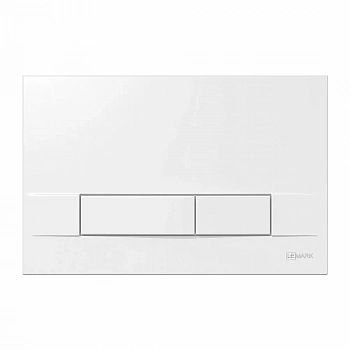 Кнопка для инсталляции Lemark Bit 9804008 белая глянцевая