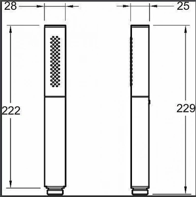 Душевая лейка Jacob Delafon SHIFT ELLIPSE E45892-CP Хром