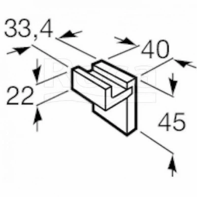 Крючок Roca Rubik 816840001