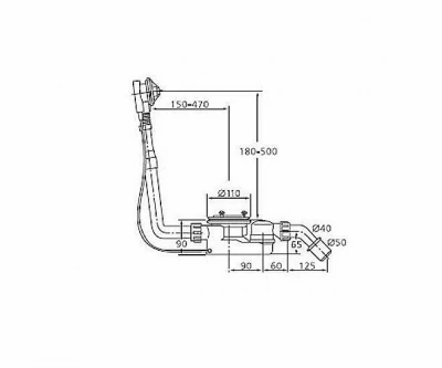 Комплект слива-перелива для ванн Ideal Standard K7983AA