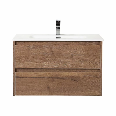 Тумба с раковиной BelBagno KRAFT 90 2C-SO/LOV-900-LVB Rovere Tabacco