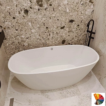 Ванна из искусственного камня Veconi Imperia IMP17080RAL 170х80 цвет по ral