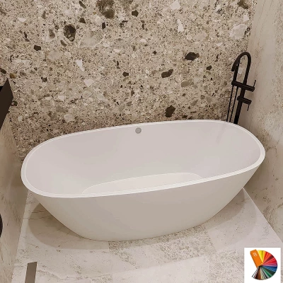 Ванна из искусственного камня Veconi Imperia IMP16075RAL 160х75 цвет по ral