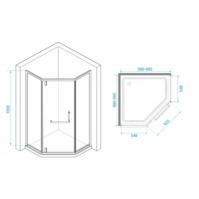 Душевая система RGW Shower Panels SP-6143-01 50140801-01 хром