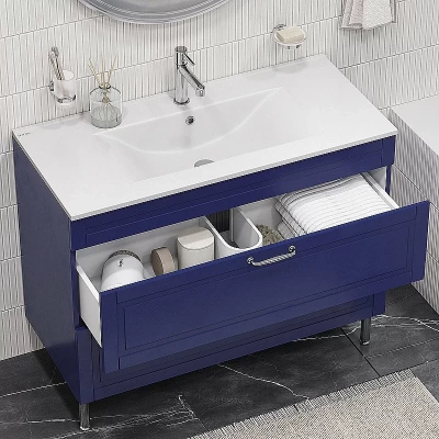 Тумба с раковиной Iddis Oxford 60 OXF60N0i95K синяя