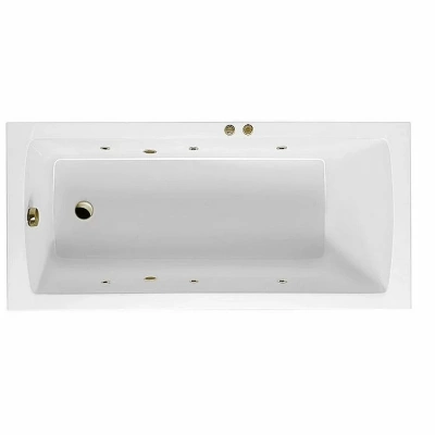 Ванна акриловая EXCELLENT Aquaria SOFT WAEX.AQU16.SOFT.BR 160x70 белая с гидромассажем