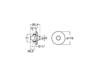 Кран смывной для писсуара Roca Instant 5A9077C00