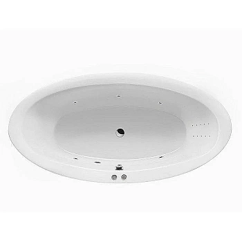 Ванна акриловая Excellent Lumina LINE NANO WAEX.LUM19.LINENANO.CR 190х95 белая с гидромассажем