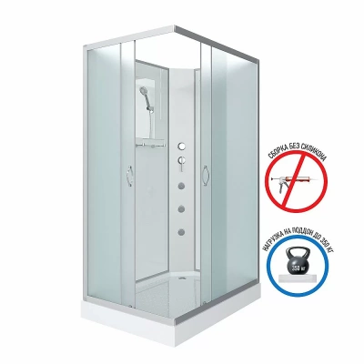 Душевая кабина Niagara Classic NG-43085-14QBKG 100x80 с гидромассажем
