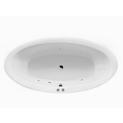 Ванна акриловая Excellent Lumina LINE NANO WAEX.LUM19.LINENANO.CR 190х95 белая с гидромассажем