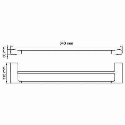 Полотенцедержатель WasserKRAFT Elbe К-7240