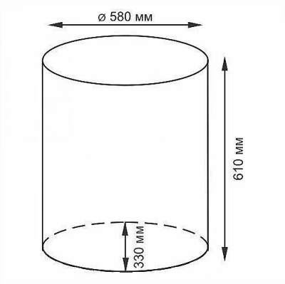 Корзина для белья WasserKRAFT Dill WB-611-L