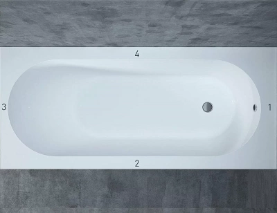 Ванна Salini ORNELLA S-Sense 102312M 180x80 матовая