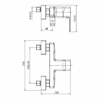 Смеситель для душа Koller Pool Neon NN0450