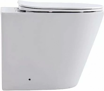 Унитаз приставной Aquanet Rimless Atago 2.0 F LX-1906 с крышкой микролифт, безободковый