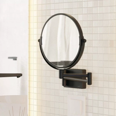 Зеркало косметическое Hansgrohe AddStoris 41791670 черный матовый