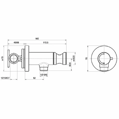 Гигиенический душ Bossini Paloma Brass E37005B.094 никель