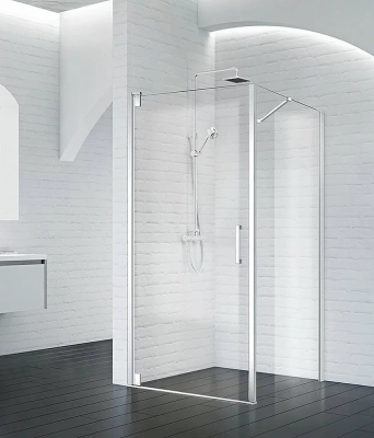 Душевой уголок BelBagno MARMI A-1, 80x80 см, прозрачный, распашные двери