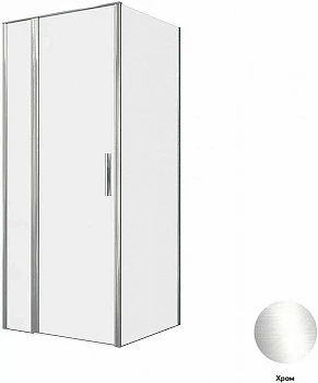Душевой уголок Allen Brau Priority 90x80 3.31025.00 + 3.31040.00 прозрачный/хром