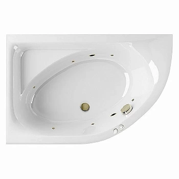 Ванна акриловая EXCELLENT Aquarella SOFT WAEX.ARL15.SOFT.BR 150x100 белая с гидромассажем