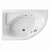 Ванна акриловая EXCELLENT Aquarella SOFT WAEX.ARL15.SOFT.BR 150x100 белая с гидромассажем