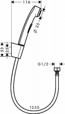 Гигиенический душ Hansgrohe 32129000