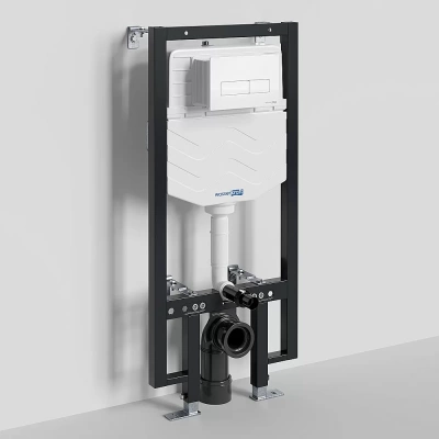Инсталляция для унитаза WasserKraft Vils 56TLT.010.ME.WM03 с белой матовой кнопкой