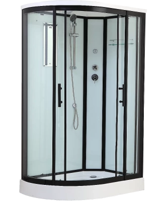 Душевая кабина Timo Standart T-6602 Black Правая