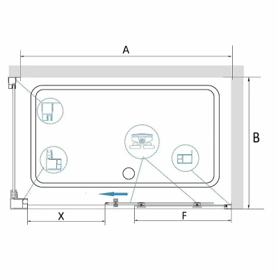 Душевая система RGW Shower Panels SP-6143-01 50140801-01 хром