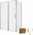 Душевой уголок Allen Brau Priority 140x90 3.31010.00G + 3.31016.00G тонированный/хром