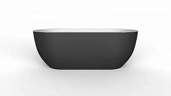 Ванна акриловая BelBagno BB70 150х80 черная матовая/белая
