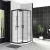 Душевой уголок BelBagno UNO-195-P-2-90-C-NERO 90х90 стекло прозрачное/профиль черный