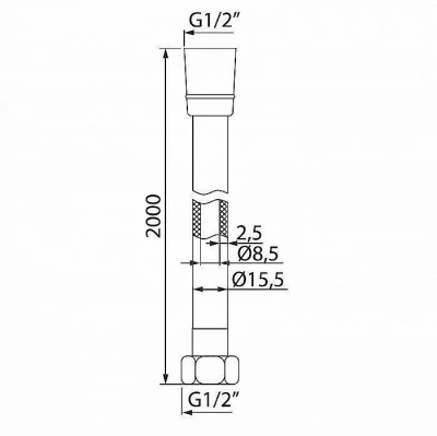 Душевой шланг Iddis Optima Home A50611 2.0