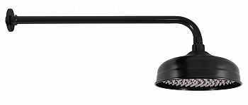 Верхний душ с держателем Rav-Slezak SK0020CMAT черный матовый