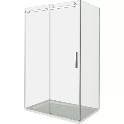 Душевой уголок Good Door Altair WTW+SP 140х100 стекло прозрачное/профиль хром
