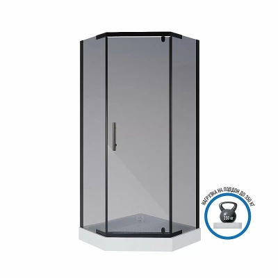 Душевой уголок Niagara Eco NG-009-14DT 90х90 0091432DT профиль черный/стекло тонированное